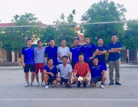 Giao lưu bóng chuvền nam với THCS Phú Lợi